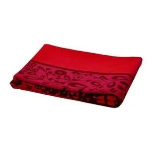 IKEA Vinterfint Cotton Poplin Red Rectangular Stripe Print Tablecloth 57" x 94"